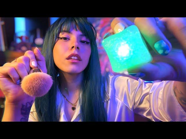 ASMR Eyes Closed Cranial Nerve Exam (Chaotic) 
