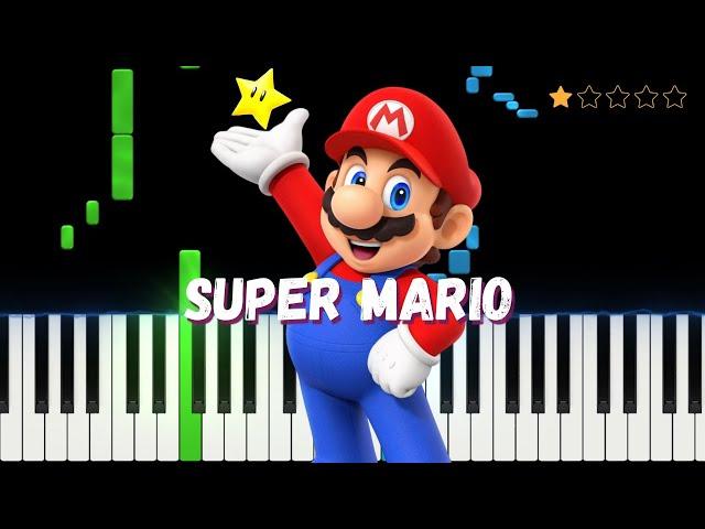 Super Mario Theme | Super Easy Piano Tutorial for Beginners