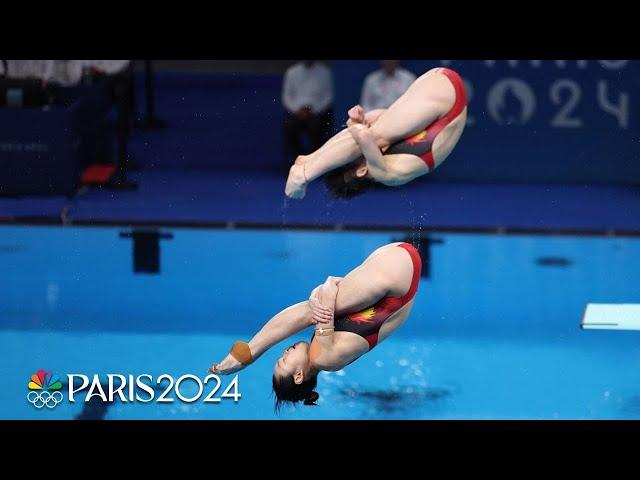 China remains dominant, wins gold in women's 3m synchro springboard | Paris Olympics | NBC Sports