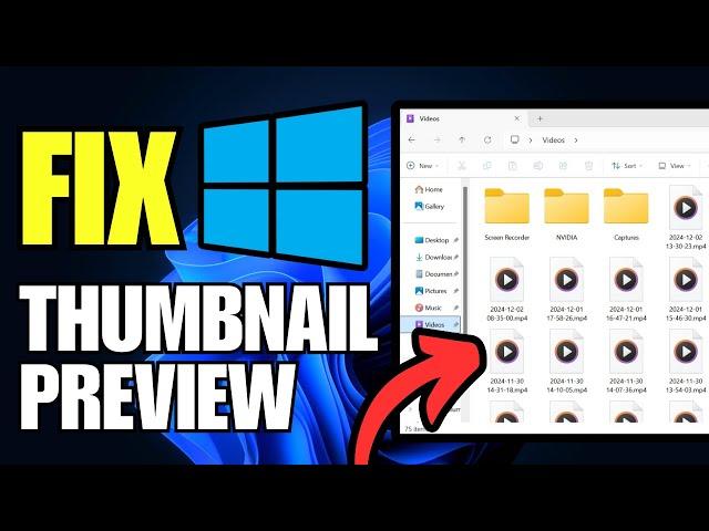 How To Fix Can't See Thumbnails Preview in Windows 11