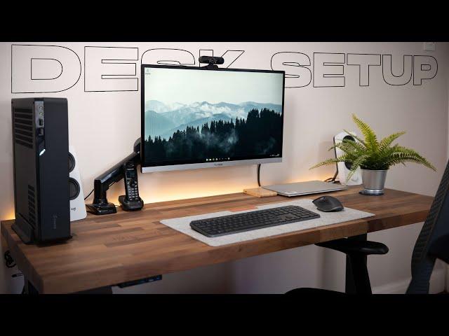 Minimal standing desk set up for MAXIMUM productivity | 9-5 Tech Job in London