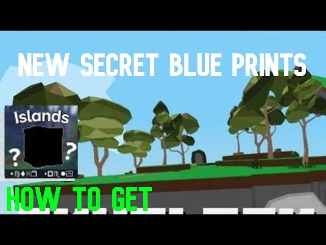 How To get The NEW Secret Blue prints In Roblox Skyblock!