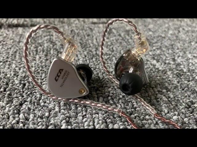 Cca ca4 1ba + 1dd гибридные наушники в ухо hifi монитор спортивная беговая сцена iem 2 приводная