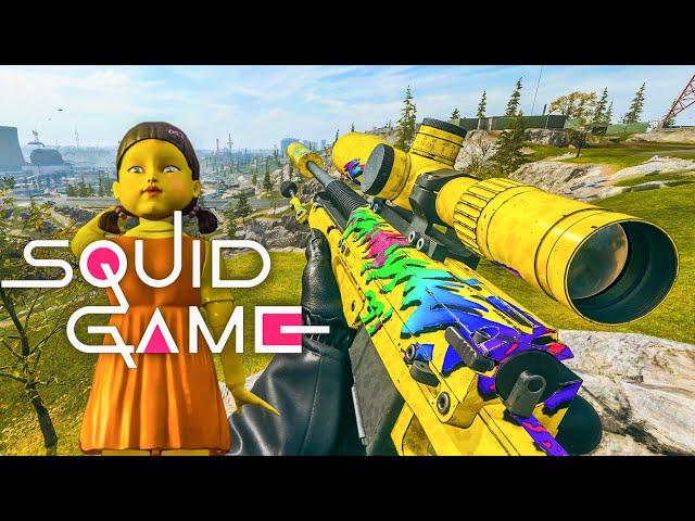 CALL OF DUTY: WARZONE SQUID GAMES SNIPER GAMEPLAY! (NO COMMENTARY)