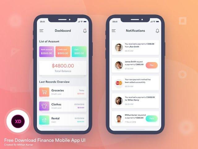 How to Make Finance app UI Flutter | flutter UI practice #2