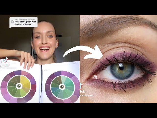 BEST Eyeshadow Colors for Green Eyes | TikTok Makeup Compilation