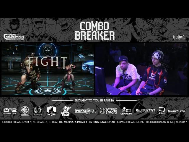 Combo Breaker 2017 - Mortal Kombat XL TIMESTAMP - Top 8 / Grand Finals - (SonicFox, Tekken Master)