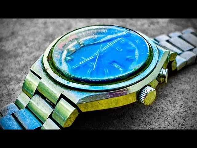 Restoration of a seiko bluematice watch rusty 4006-6040 1972 Unveiling the Secrets of Time