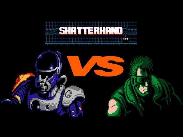 Shatterhand (NES) VS Tokkyū Shirei Solbrain (Famicom) Side By Side