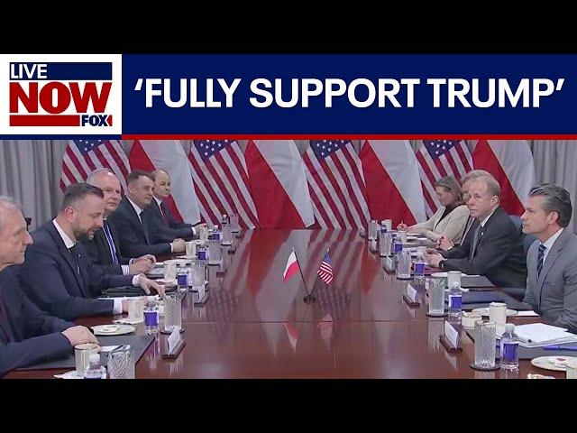 Defense Secretary Hegseth speaks with Polish Deputy PM