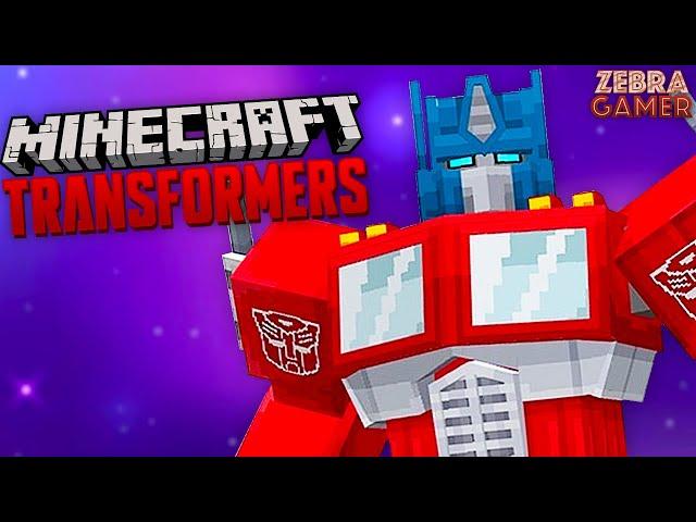 Minecraft Transformers DLC!! - Zebra's Minecraft Fun