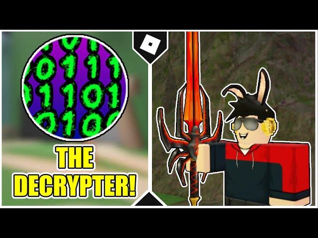 How to get "THE DECRYPTER" BADGE + DECRYPTER SWORD in LEGEND OF THE BONE SWORD RPG! [ROBLOX]