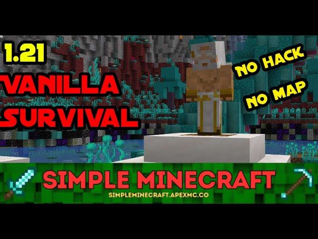 Best Vanilla Survival Minecraft Server (2024) simpleminecraft.apexmc.co