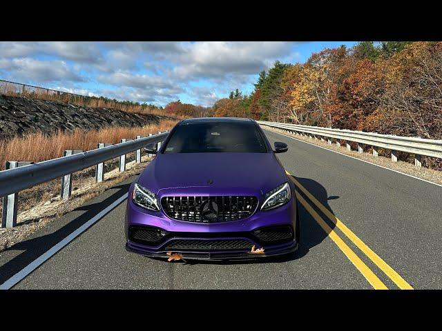 POV: You Take Country Side BackRoads in 510hp Mercedes C43 Amg