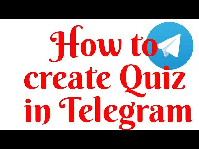 How to Create Quiz on Telegram.. | Telegram Quiz Bot