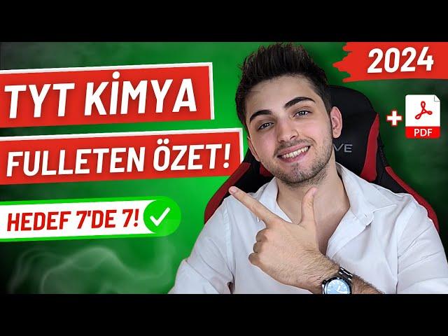 2024 TYT KİMYA FULLETEN SON TEKRAR! | Bunları Bilmeden Sınava Girme! | #yks #tyt