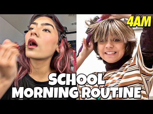 get ready with us SCHOOL ROUTINE