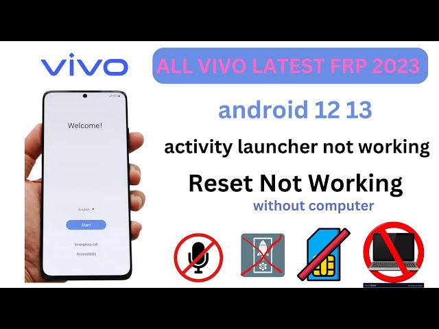 BOOM BOOM- All Vivo FRP Bypass Without Pc - Fix Activity Launcher  Reset Option Not Working.100% don