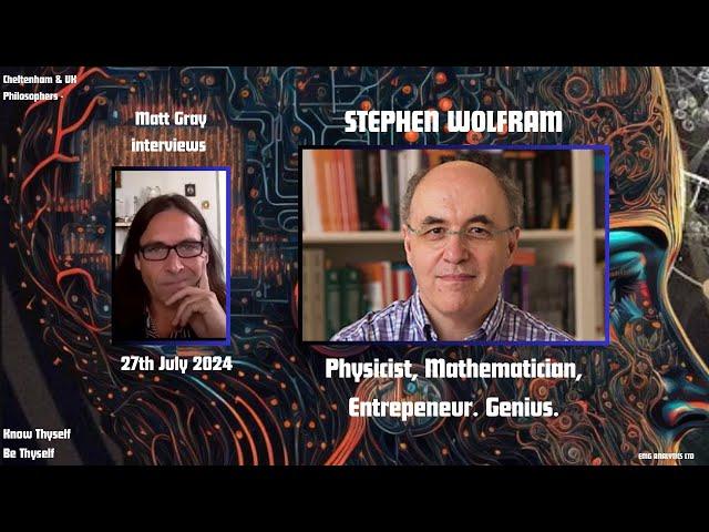 Dr Stephen Wolfram interviewed by Matt Gray