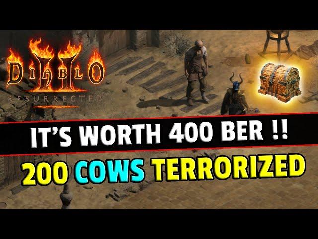 I found a very expensive item in Cow level but am I really that Lucky ? Diablo 2 resurrected