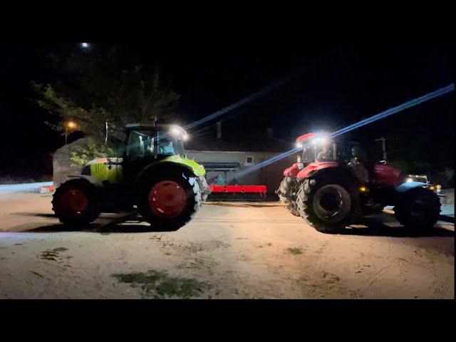 UFAK BİR ÇEKİŞME | CLAAS ARİON 520 vs CASE FARMALL 110A (POMPA+EGZANTRİK]