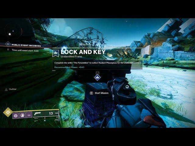 Solo 640 "The Pyramidion" - Lock and Key Quest (Mysterious Box Exotic Quest)