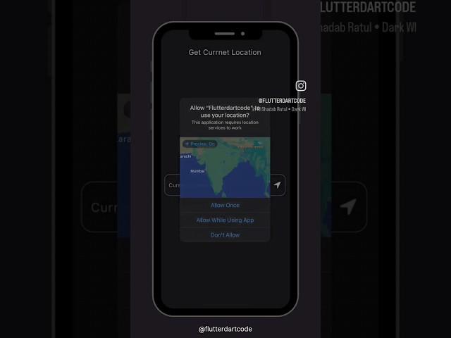 Flutter live location using geolocator  #flutterdev #graphicdesign #dart #flutter #fluttercoding