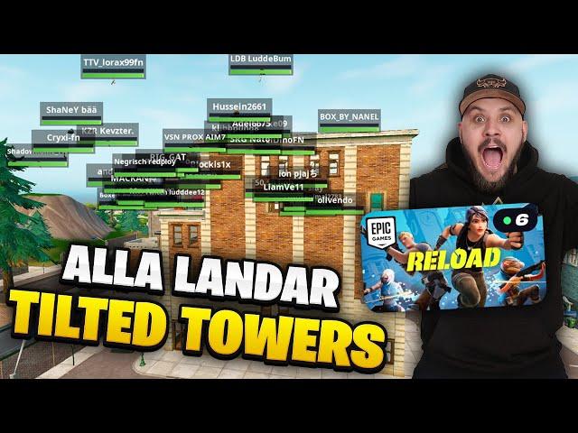 40 SPELARE LANDAR TILTED TOWERS I FORTNITE RELOAD