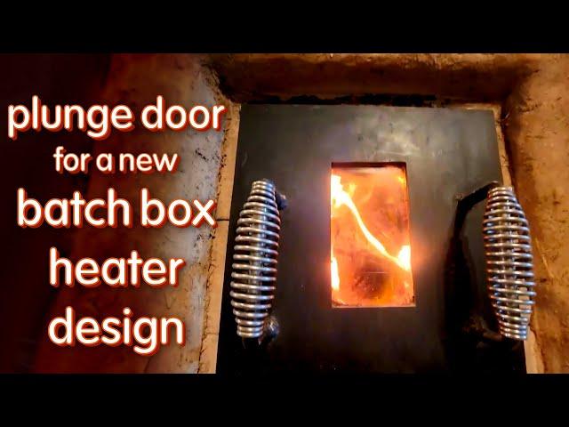 batch box rocket mass heater plunge door experiences