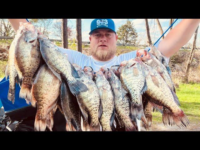 MOST INSANE CRAPPIE FISHING VIDEO ON YOUTUBE‼️ CRAPPIE SPAWN 2024‼️