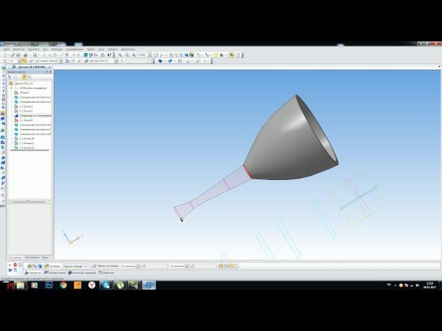 Как сделать модель стакана Компас 3D