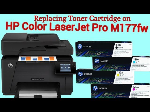 Replace or Remove Toner Cartridges on HP Color Laserjet Pro M177fw