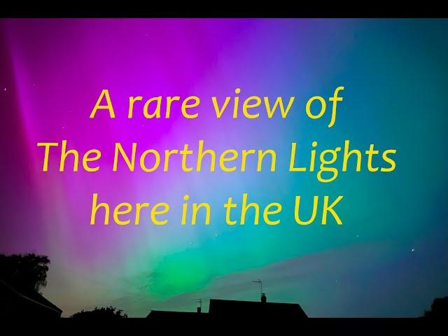 A rare view of the Northern Lights in the UK