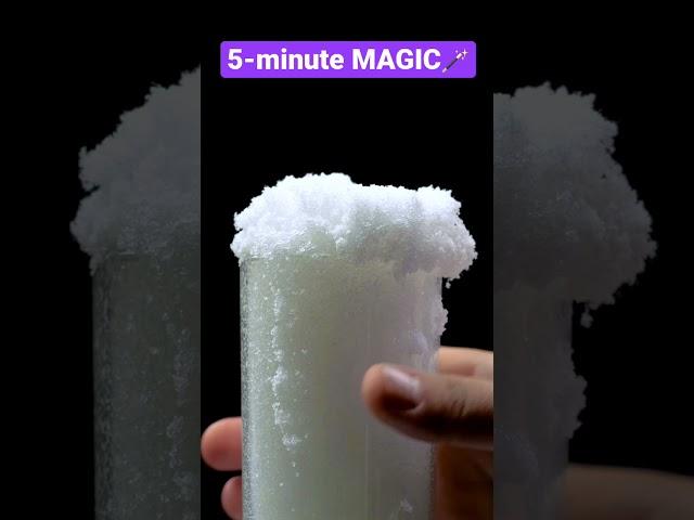 I tried to make home snow #shorts #experiments #science #5minutemagic