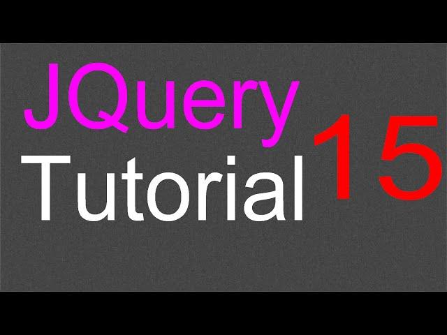 JQuery Tutorial for Beginners - 15 - Append and prepend