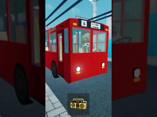 Троллейбус ЗиУ-9 отправляется от остановки | Pushkin Urbanmove | Roblox | #роблокс #троллейбус