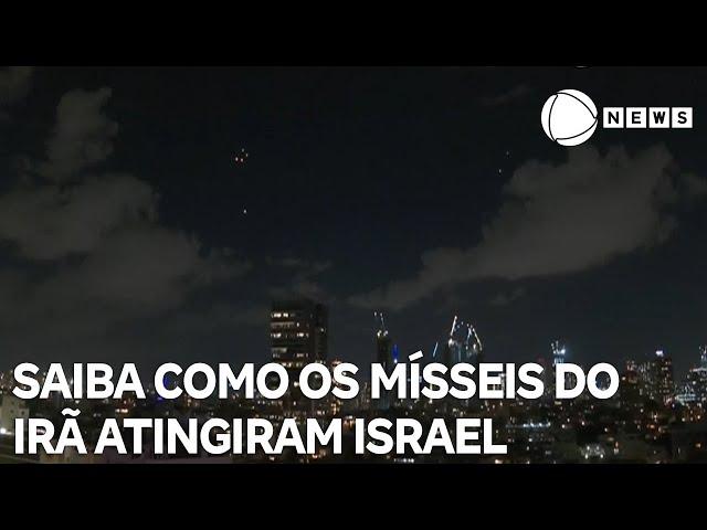 Saiba como os mísseis iranianos atingiram o território de Israel