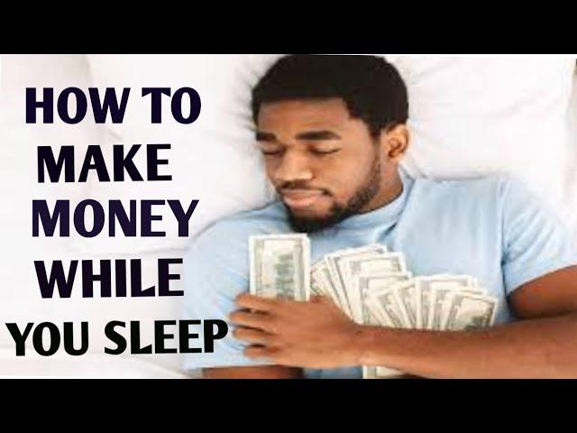 This is how you can make money while sleeping  @Dorah_Brande