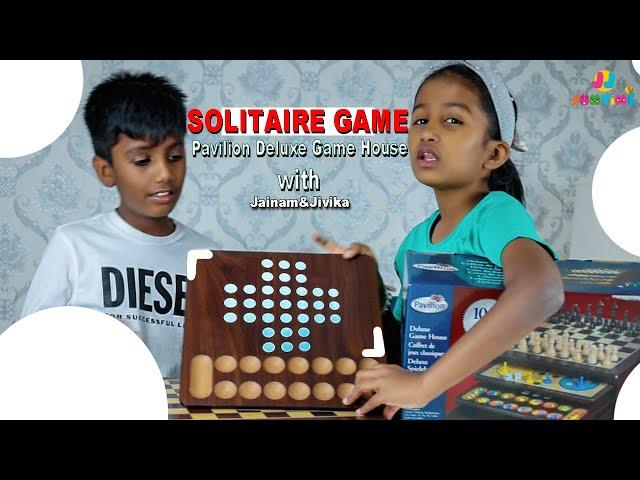 Solitaire Game I Pavilion 10 in 1 Deluxe Board Game House with Jainam and Jivika