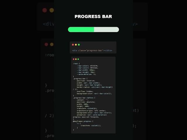 Progress Bar | CSS