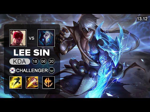 Lee Sin vs Kindred Jungle - KR Challenger - Patch 13.12 Season 13