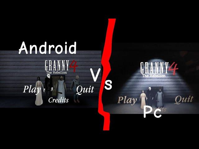 Granny 4 The Rebellion Android Vs Pc |Car escape