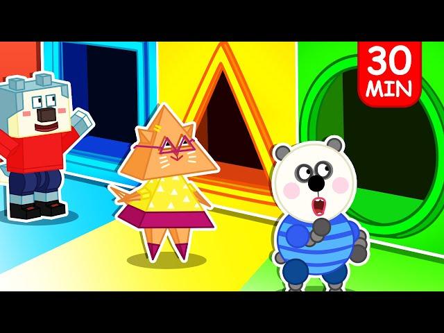 Lycan and Friends Turn Into Square, Triangle and Circle Shape  Funny Stories for Kids @LYCAN1-d2g