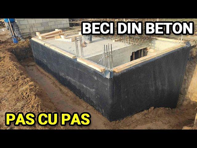 Cum faci un beci sau pivnita din beton? Armare, beton, hidro, termo, toti pasii de constructie!