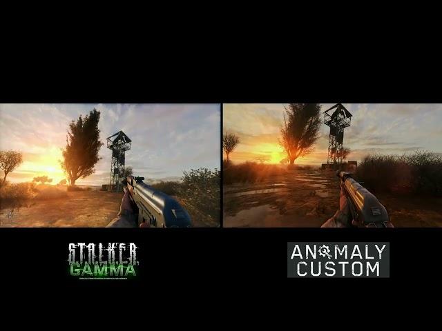 STALKER Anomaly GAMMA vs Custom graphics comparison