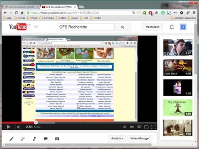 Videoanleitungen mit youtube nutzen