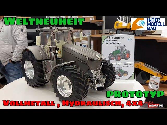 WELTNEUHEIT - Prototyp Traktor 4x4 Vollmetall hydraulisch von Lesu - thicon-models