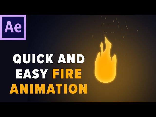 Cartoon Fire Animation in After Effects! NO PLUGINS!