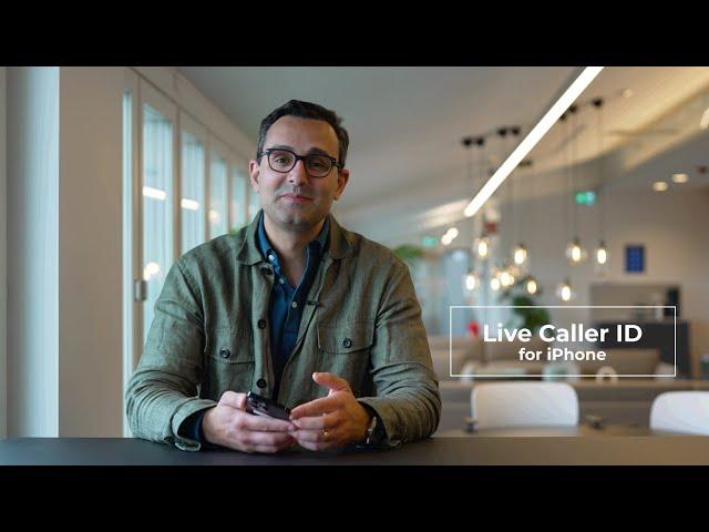 iPhone feature announcement with Truecaller CEO Alan Mamedi