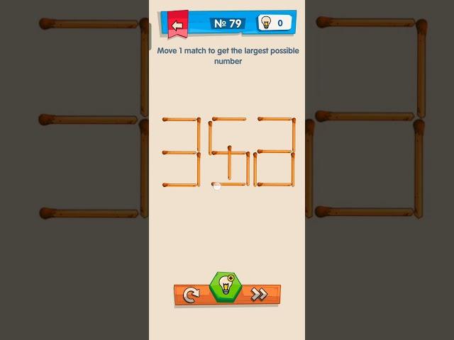 IQ Boost Level 79 Move 1 match to get the largest possible number